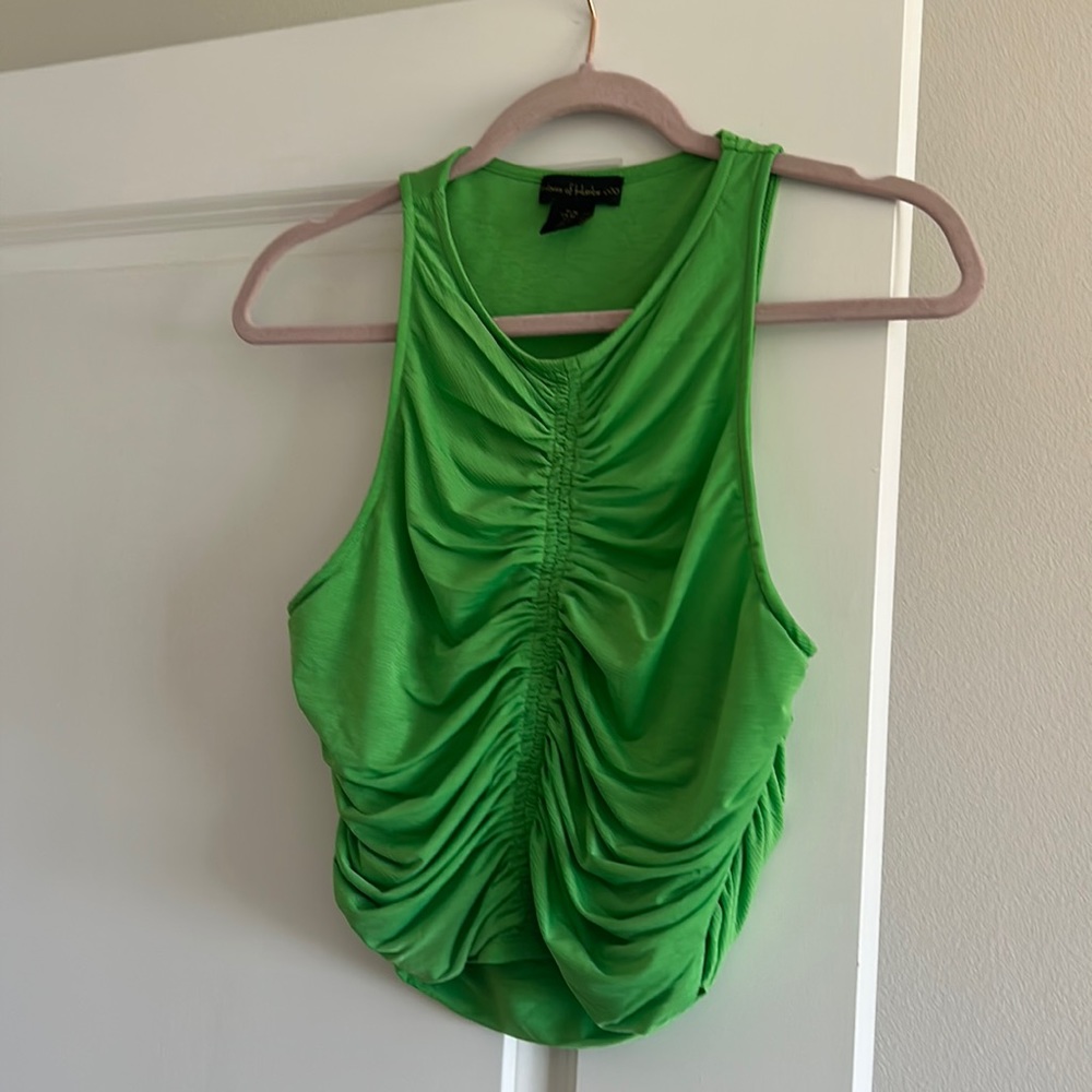 House of Harlow two piece set in lime green